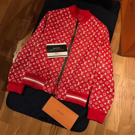 supreme louis vuitton leather jacket replica|louis vuitton supreme foulard.